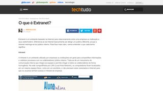 
                            6. O que é Extranet? | Artigos | TechTudo