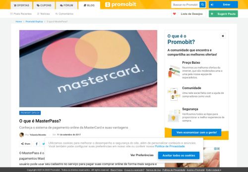 
                            5. O que é MasterPass? | Promobit