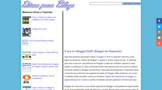 
                            4. O que é o Blogger Draft? (Blogger em Rascunho) - Dicas para Blogs