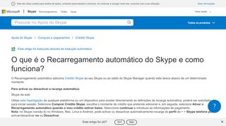 
                            5. O que é o Recarregamento automático do Skype e como funciona ...