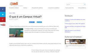 
                            10. O que é um Campus Virtual? - EAD
