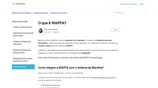 
                            13. O que é WAPPA? – Taxi Machine | Central de Suporte