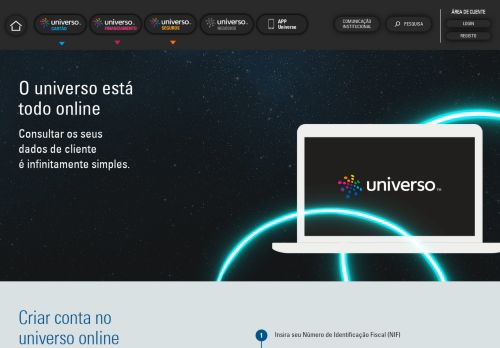 
                            2. O seu Universo está todo online