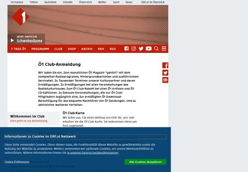 
                            2. Ö1 Club-Anmeldung - oe1.ORF.at