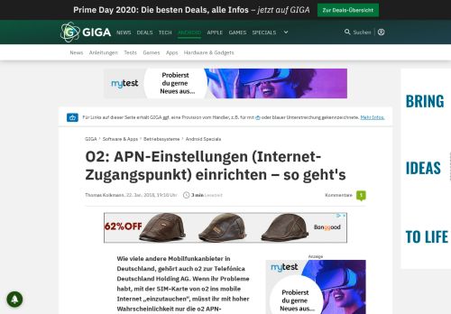 
                            13. O2: APN-Einstellungen (Internet-Zugangspunkt) einrichten – so geht's ...