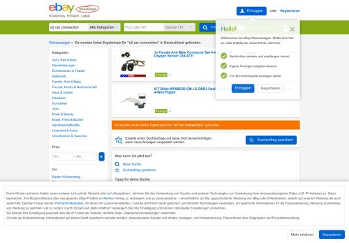 
                            5. O2 Car Connection eBay Kleinanzeigen