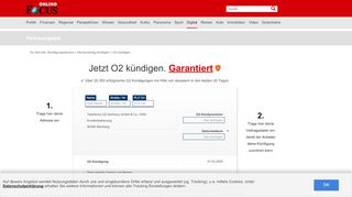 
                            1. O2-Handyvertrag kündigen • so geht's in 2 Minuten | FOCUS.de