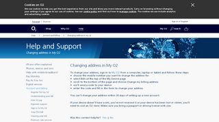 
                            1. O2 | Help & Support | Account and billing | Changing address in My O2