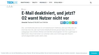 
                            7. O2-Kunden mit Problemen bei E-Mail alleingelassen? | TECH.DE