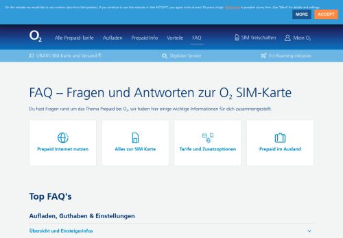 
                            6. o2 Prepaid FAQ: Fragen und Antworten