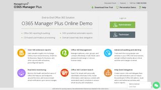 
                            9. O365 Manager Plus