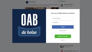 
                            11. OAB de Bolso - Plano de Estudo gratuito com as 300... | Facebook
