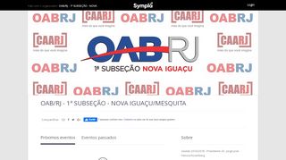 
                            9. OAB/RJ - 1ª SUBSEÇÃO - NOVA IGUAÇU/MESQUITA - Sympla