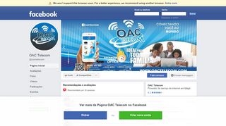 
                            4. OAC Telecom - Página inicial | Facebook