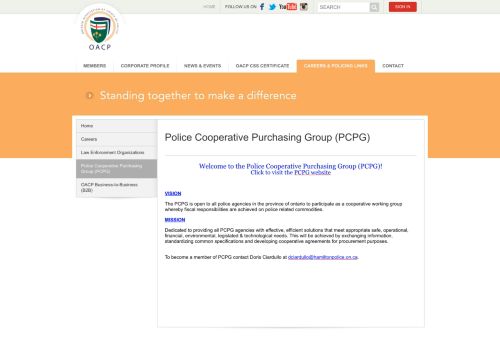 
                            12. OACP : Police Cooperative Purchasing Group (PCPG)