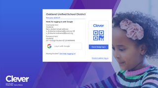 
                            11. Oakland Unified School District - Log in to Clever