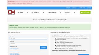 
                            5. Oakville Hydro :: My Account Login