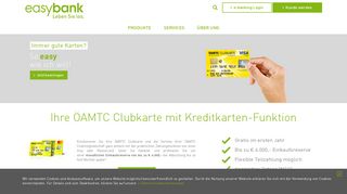 
                            8. ÖAMTC Kreditkarte | easybank AG