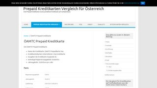 
                            7. ÖAMTC Prepaid Kreditkarte - Prepaid Kreditkarten Vergleich für ...