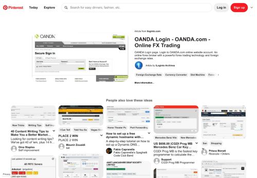 
                            13. Oanda Login | Login Archives | Pinterest