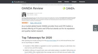 
                            6. OANDA Review - ForexBrokers.com