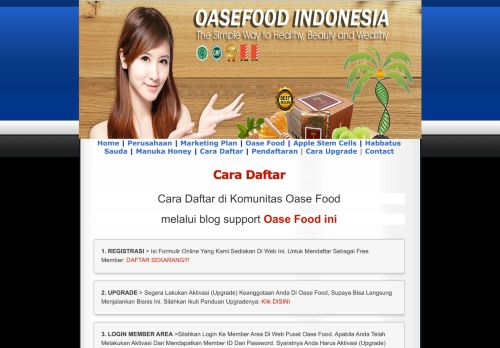 
                            6. Oase Food Indonesia: Cara Daftar