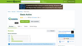 
                            7. Oasis Active Reviews - ProductReview.com.au
