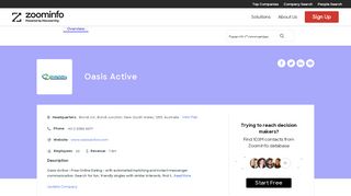 
                            13. Oasis Active | ZoomInfo.com