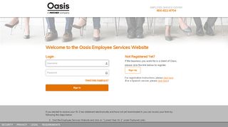 
                            10. Oasis - Employee Services Website - oasispayroll.com