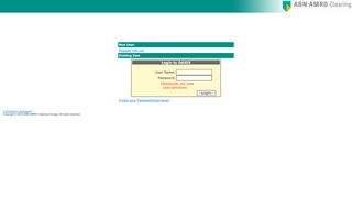 
                            12. Oasis Login - ABN AMRO Clearing