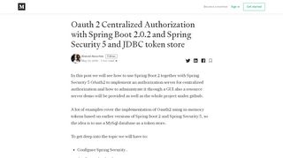 
                            11. Oauth 2 Centralized Authorization with Spring Boot 2.0.2 and Spring ...