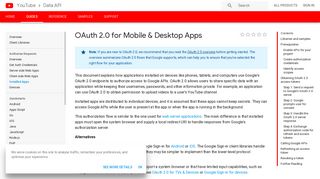 
                            8. OAuth 2.0 for Mobile & Desktop Apps | YouTube Data API | Google ...