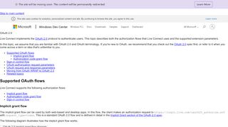 
                            6. OAuth 2.0 (Live Connect) - MSDN - Microsoft