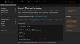 
                            3. OAuth authentication | Grafana Documentation