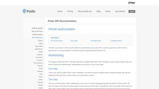 
                            9. OAuth authorization | API Documentation - Podio API Documentation