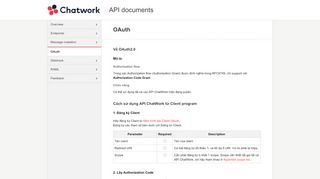 
                            8. OAuth - ChatWork API documents - Chatwork APIドキュメント