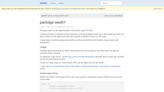 
                            13. oauth1 - GoDoc