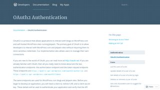 
                            7. OAuth2 Authentication | Developer Resources