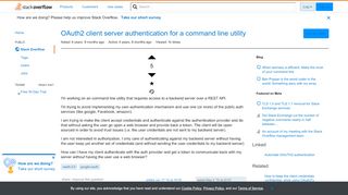 
                            5. OAuth2 client server authentication for a command line utility ...