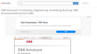 
                            9. ÖBB Schulcard. Im Ticketshop. Registrierung, Anmeldung, Buchung ...