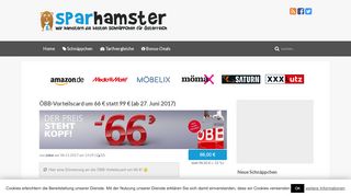 
                            10. ÖBB-Vorteilscard um 66 € statt 99 € (ab 27. Juni 2017) | Sparhamster.at