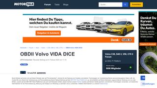 
                            11. OBDII Volvo VIDA DICE Seite 122 : Ich habe eine ganze Zeit 2013A ...