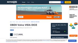 
                            1. OBDII Volvo VIDA DICE - Seite 4 - Okay... nochmal fü... - Motor-Talk