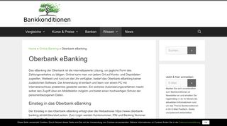 
                            8. Oberbank eBanking - Bankkonditionen.at