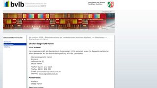 
                            13. Oberlandesgericht Hamm - BVLB - Bibliotheksverbund der ...