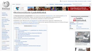 
                            12. Oberösterreichische Landesbibliothek – Wikipedia
