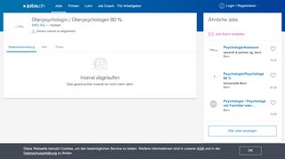 
                            12. Oberpsychologin / Oberpsychologen 80 % - Stellenangebot ... - Jobs.ch
