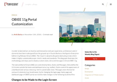 
                            11. OBIEE 11g Portal Customization - Perficient Blogs