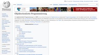 
                            2. Objektorientierte Programmierung – Wikipedia
