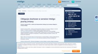 
                            9. Obligacje skarbowe w serwisie Inteligo: poznaj zmiany | Komunikaty ...